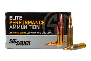 SIG Sauer .223 Remington Elite Match Grade 77gr Sierra Match King OTM Ammo - Box of 20